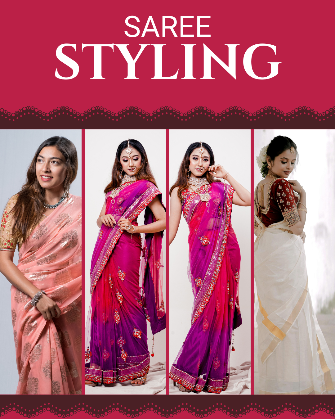 The Saree Style Guide: 5 Ways to Modernize Your Traditional Drape