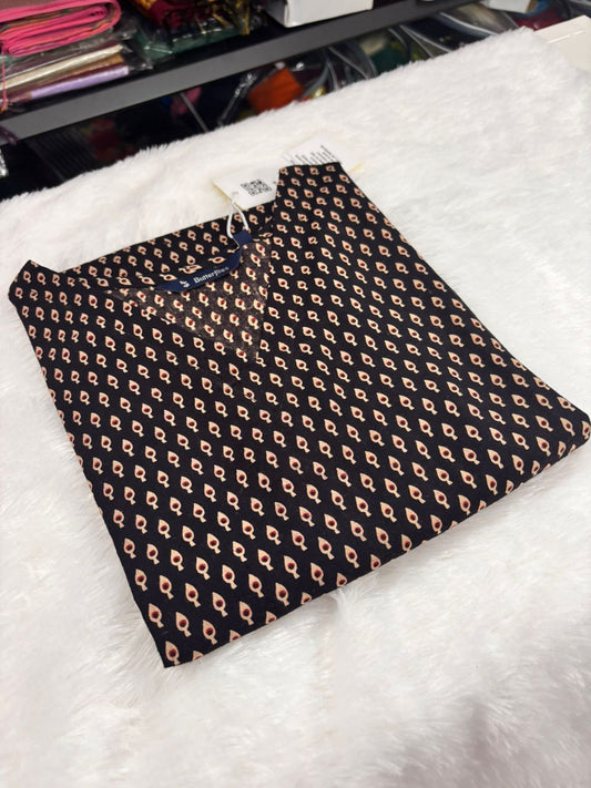 pure cotton branded Kurthi