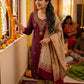 Raw silk three piece Kurthi set