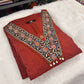 Pure Cotton Aline  suit